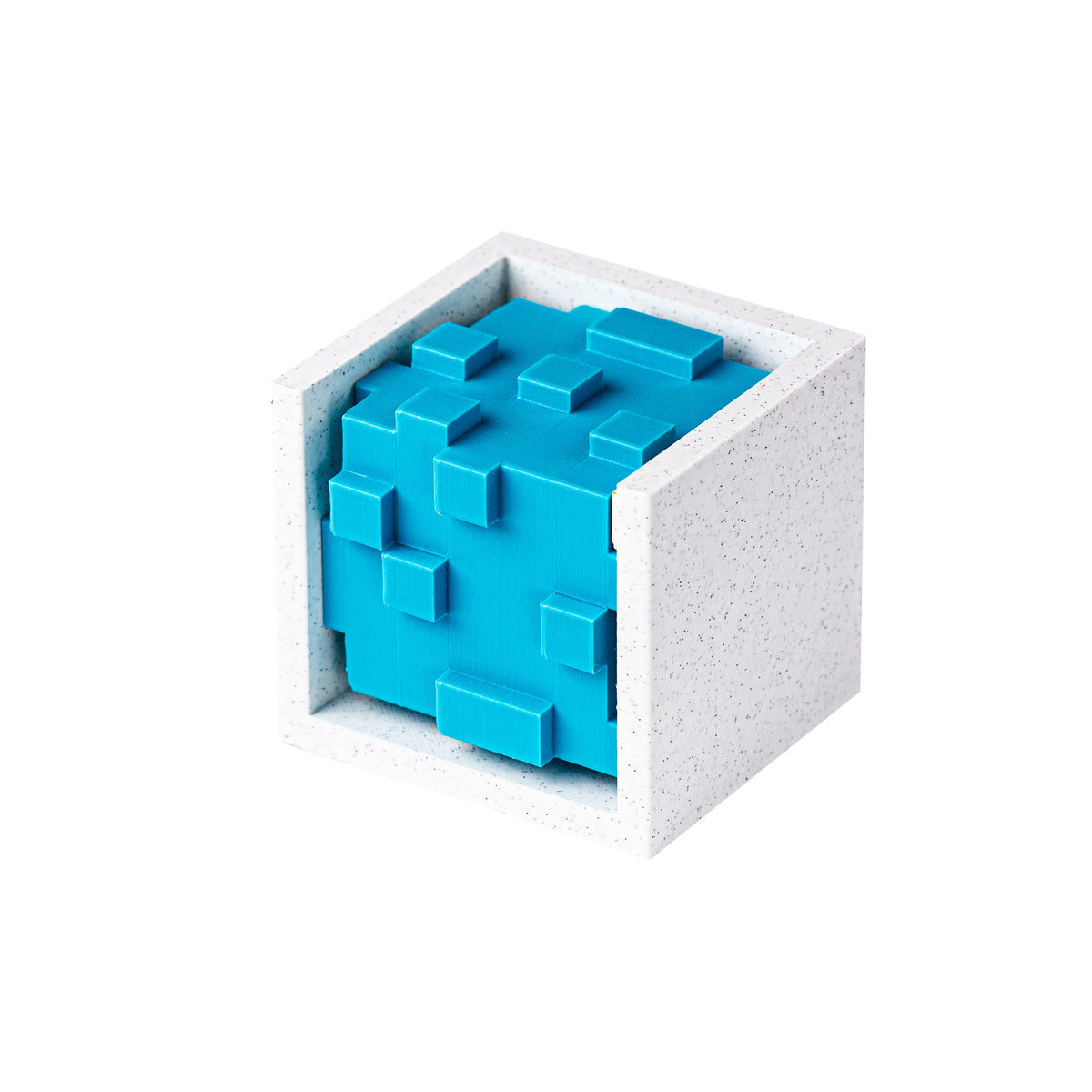 Bumpy | Fit the Bumpy Cube Into Its Box - 3D-printed pieces, view 3.