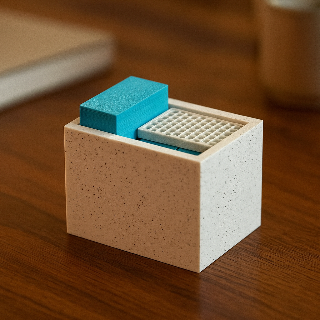 4L Puzzle mechanical puzzle on wooden desk